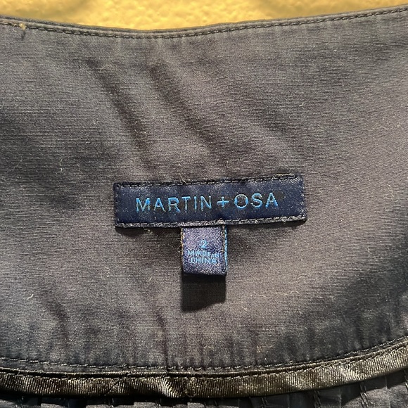 Martin + OSA drop waist dark blue skirt - Picture 3 of 3